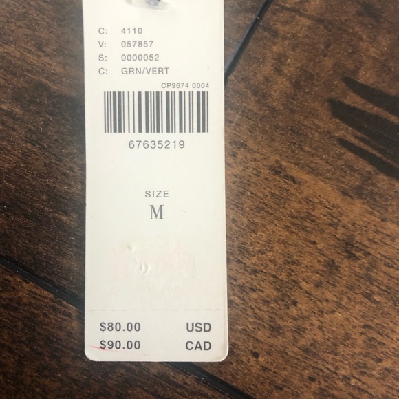 Anthropologie Green and White Striped Crop - Picture 5 of 7